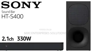 Sony Ht-S400 2.1ch Soundbar With Powerful Wireless Subwoofer