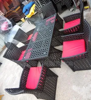 By 6 Seater Rattan Chairs Set