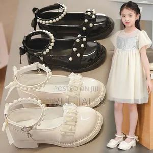 Classy Girls Pearl Covered And Flat Shoe