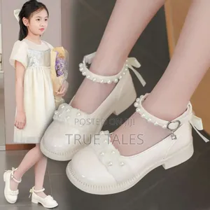Classy Girls Pearl Covered And Flat Shoe