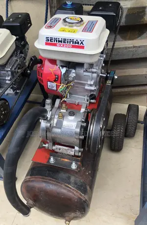 Air Compressor Powered By A Senweimax Gx200 Gasoline Engine