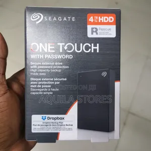 Seagate One Touch With Password 4tb Portable External Hard Drive