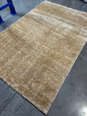 5x7fts Gold Shaggy Center Rug