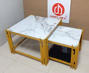 Set of Imported Marble Center Table.
