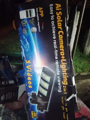 Solar Security Light With Triple Lens Camera 4g Enable