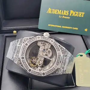 Audemars Piguet Quality Luxury Men Chronograph Chain Strap Wristwatch