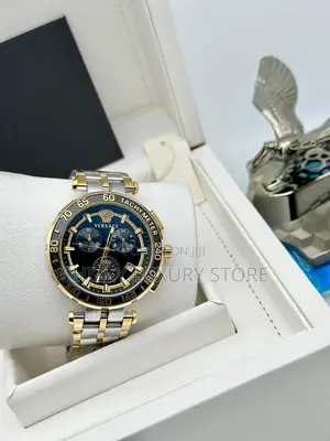 Versace Quality Luxury Men Chain Strap Wristwatch