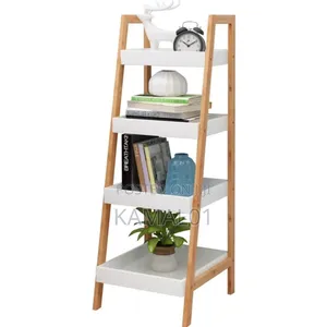 4 Layer Ladder Wooden Storage Rack