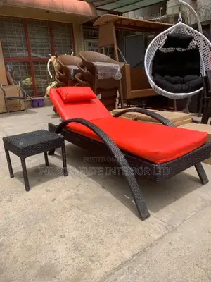 Pool Bed / Beach Bed With Side Stool