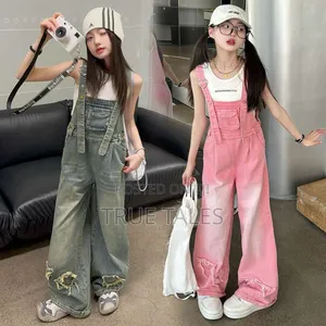 Girls Quality Dopamine Denim Jeans Long Dungarees Only Ages 4to 14 Yrs