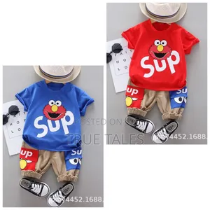 Whatsup Shorts And Top Set For Kids Aged 6 Months To 2 Years