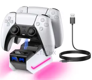 Ps5 Controller Charger Fast Charge Ps5 Charging Station With Led Light