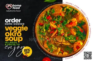 Order Vegetable Okro Soup at Naija Home Food for 15% Off First Orders