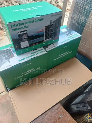Solar Powered Dual Lens CCTV 4g Simcard Rotational Camera