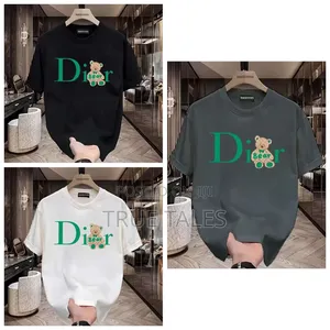 Classy Quality Dior Unisex Men's And Women's Round Neck Tops