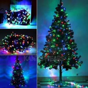 6ft Christmas Tree + Multicolor Christmas Lights