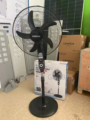 Rechargeable Solar Standing Fan
