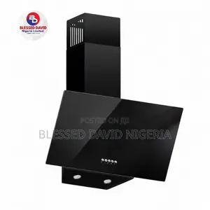Maxi Hood 60cm Angled Curved (D001bl) Black Glass