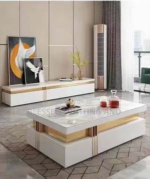 Luxury Tv Stand and Coffee Table Set Furniture for Living Room Cabinet