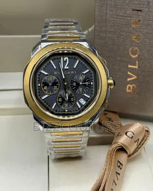 Original Bvlgari Two-Tone Stainless Steel Quartz Calendar Watch
