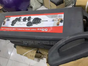Boxed Dumbbell and Barbell Set