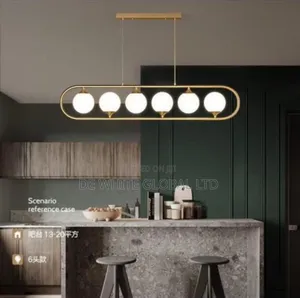 Four Glass Pendant Lights