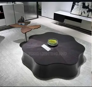 Modern Luxury Acrylic Wood Coffee Center Tables for Living Room