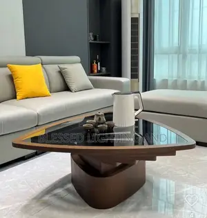 Modern Luxury Acrylic Wood Coffee Center Tables for Living Room