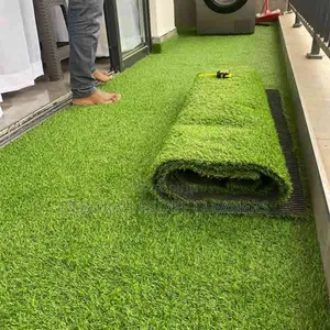 Perfectly Laid Carpet Grass Installation