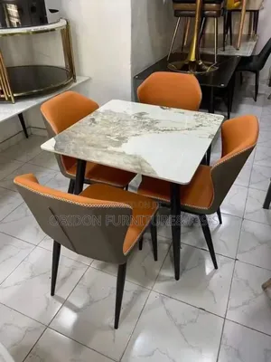 Portable Marble Top Dining Table