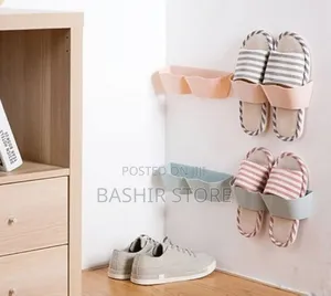 4pcs Wall Mounted Shoe Holder Creative Plastic Shoe Storage