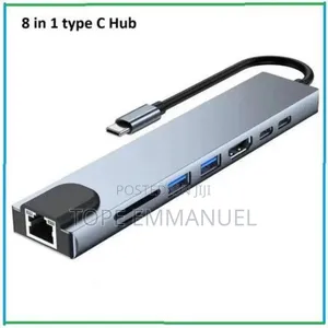 8 in 1 Usb Type C Hub,Usb C Multiport Adapter With Hdmi, Pd100w,