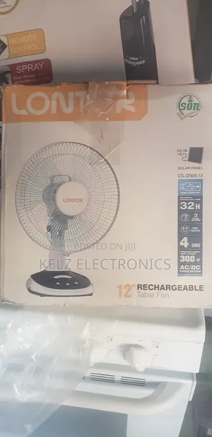 Lontor 12" Rechargeable Table Fan