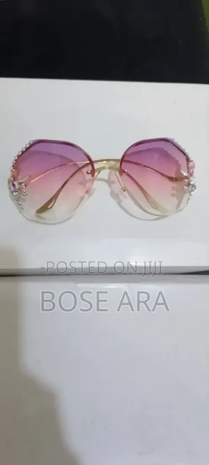 Elegant Crystal Ladies Sunshade Eye Glasses With Glass Case