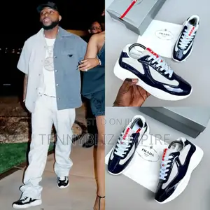 Davido-Inspired Latest Prada America Cup Sneakers