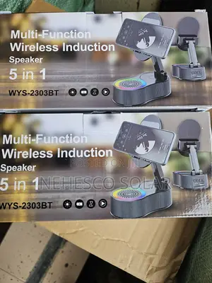5-in-1 Phone Holder With Bluetooth Speaker