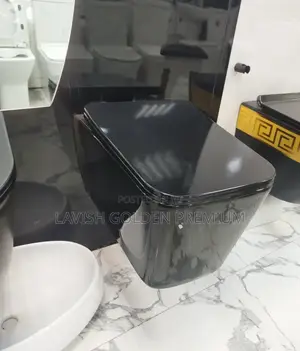 Ideal Glossy Black Wall Hung Water Closet