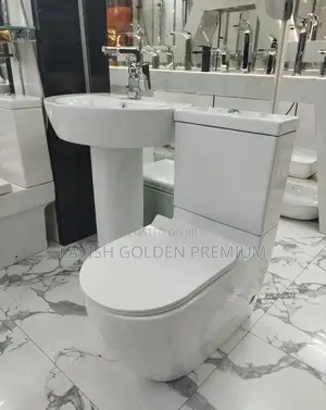 England Water Closet Set With Basin and Pedestria