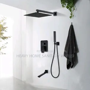 Pure Five Matt Black Condict Shower Mixer