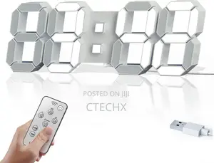 15 '' Large Numbers Digital Wall Clock, 3d Led Clocks