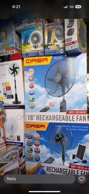 Qasa Rechargeable Standing Fan