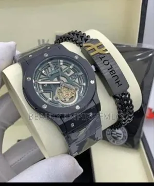 Luxury Hublot Wristwatch and Bracelet Combo