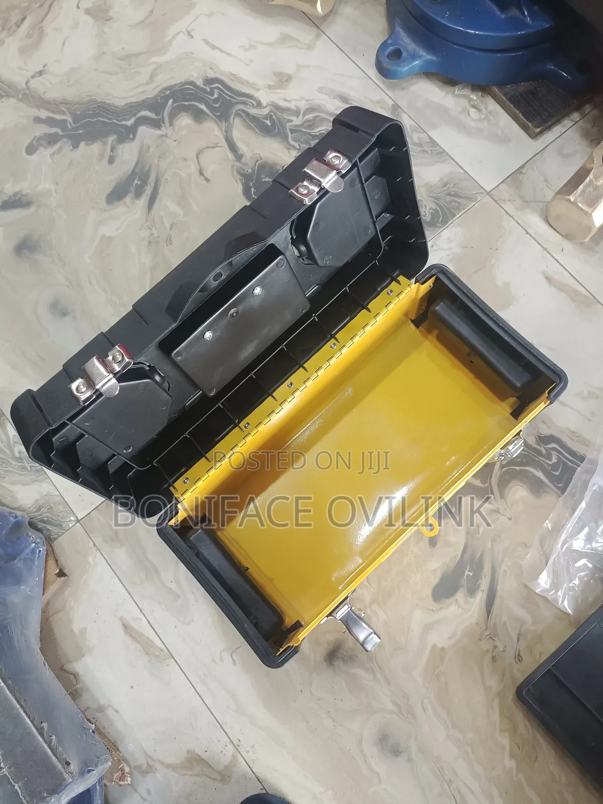 Plastic Iron Tool Box Empty