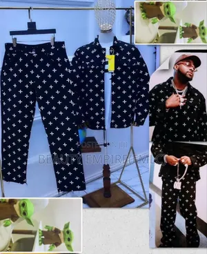 Men’S Denim Up and Down Set