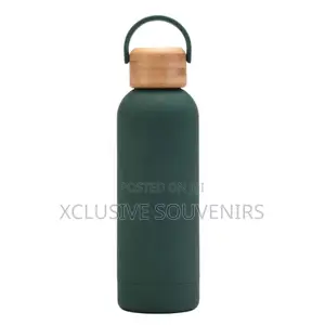 500ml Insulated Double Wall Vacuum Flask With Bamboo Cap Leak Proof