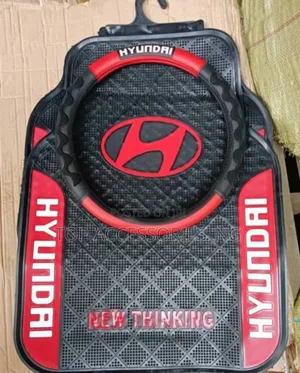 Quality Rubber Foot Mat and Steering Cover for Hyundai Models