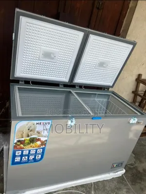 Nexus Double Door Freezer With Sliding Glass Door Inside 450liters