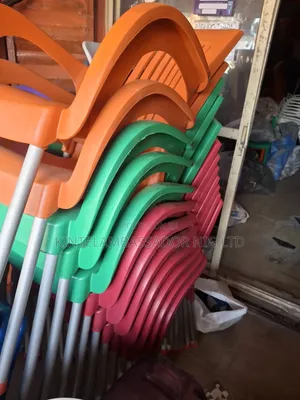 Plastic Chair With Iron Legs