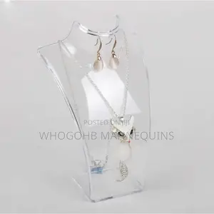 Clear Acrylic Necklace Display. Small Size