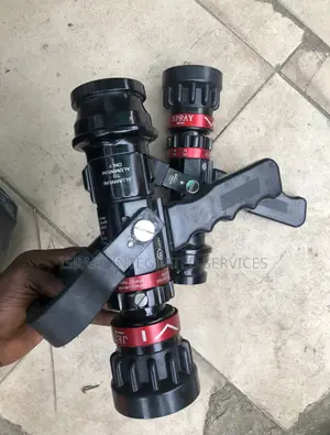 Fire Hose Gun Nozzle Black ( 2 and 1/2” ) Aluminum to Aluminum